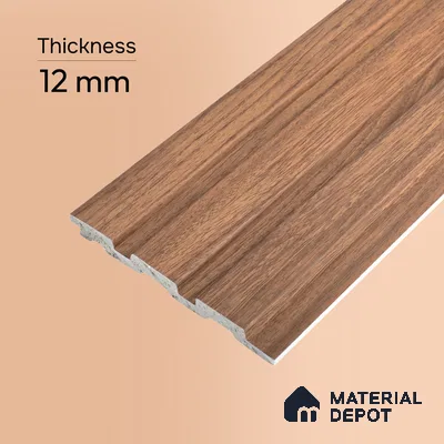 Wooden Look PN 06840 9.2 ft x 4.9 inch Charcoal Panel - 12 mm | Suitable for Living Room, Bedroom & TV Cabinet | Width is Subjected to 5% Variation