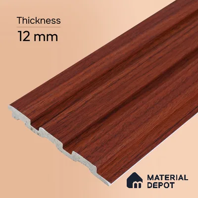 Wooden Look PN 06843 9.2 ft x 4.9 inch Charcoal Panel - 12 mm | Suitable for Living Room, Bedroom & TV Cabinet | Width is Subjected to 5% Variation