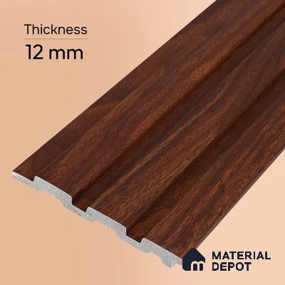 Wooden Look PN 06845 9.2 ft x 4.9 inch Charcoal Panel - 12 mm | Suitable for Living Room, Bedroom & TV Cabinet | Width is Subjected to 5% Variation