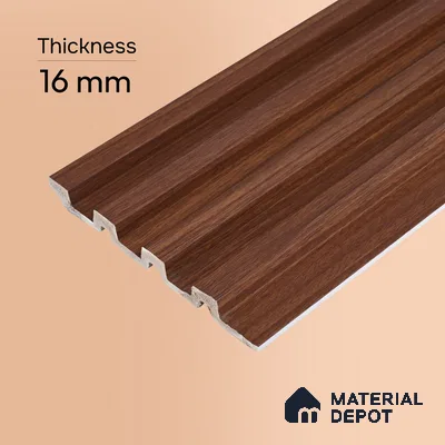Wooden Look PN 06874 9.2 ft x 6.1 inch Charcoal Panel - 16 mm | Suitable for Living Room, Bedroom & TV Cabinet | Width is Subjected to 5% Variation