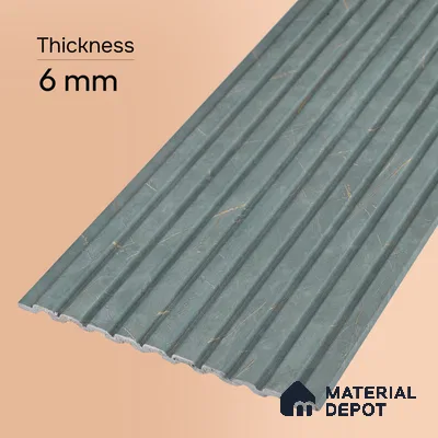 Mushroom Grey Marble Look PN 06901 8 ft x 6 inch Charcoal Panel - 6 mm | Suitable for Living Room, Bedroom & TV Cabinet | Width is Subjected to 5% Variation