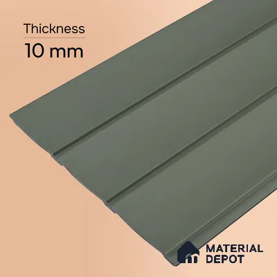 Smoke Grey Plain Colour Look PN 07068 9.5 ft x 9.8 inch Charcoal Panel - 10 mm | Suitable for Feature Wall, TV Unit & Living Room | Width is Subjected to 5% Variation