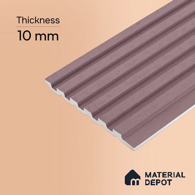 Dusty Pink Patterned Look PN 07070 9.5 ft x 4.9 inch Charcoal Panel - 10 mm | Suitable for Feature Wall, TV Unit & Living Room | Width is Subjected to 5% Variation
