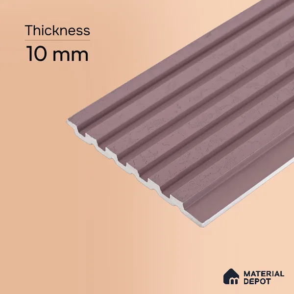 Dusty Pink Patterned Look PN 07070 9.5 ft x 4.9 inch Charcoal Panel - 10 mm | Suitable for Feature Wall, TV Unit & Living Room | Width is Subjected to 5% Variation