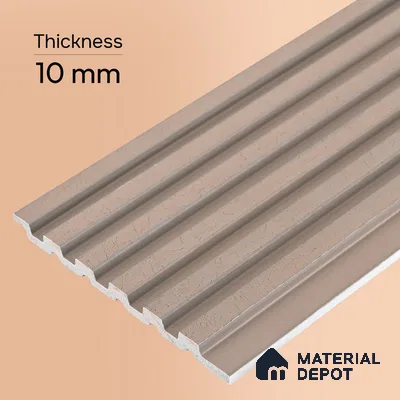 Cappuccino Beige Patterned Look PN 07072 9.5 ft x 4.9 inch Charcoal Panel - 10 mm | Suitable for Feature Wall, TV Unit & Living Room | Width is Subjected to 5% Variation