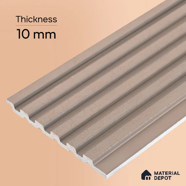 Cappuccino Beige Patterned Look PN 07072 9.5 ft x 4.9 inch Charcoal Panel - 10 mm | Suitable for Feature Wall, TV Unit & Living Room | Width is Subjected to 5% Variation