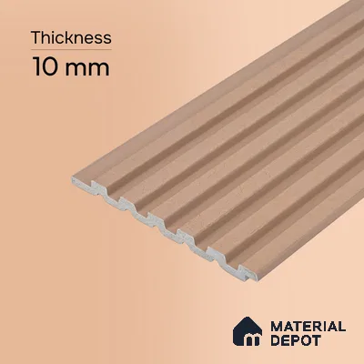 Oak Brown Patterned Look PN 07076 9.5 ft x 4.9 inch Charcoal Panel - 10 mm | Suitable for Feature Wall, TV Unit & Living Room | Width is Subjected to 5% Variation