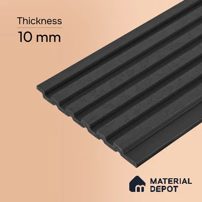 Dark Grey Patterned Look PN 07078 9.5 ft x 4.9 inch Charcoal Panel - 10 mm | Suitable for Feature Wall, TV Unit & Living Room | Width is Subjected to 5% Variation