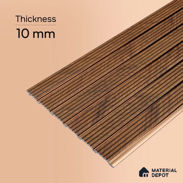 Wooden Look PN 07374 8 ft x 9.6 inch PVC Panel - 10 mm | Suitable for Living Room, Bedroom & Office | Width is Subjected to 5% Variation
