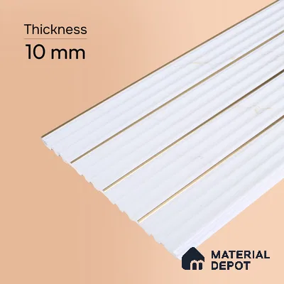 Frosty White Marble Look PN 07386 8 ft x 9.6 inch PVC Panel - 10 mm | Suitable for Living Room, Bedroom & Office | Width is Subjected to 5% Variation