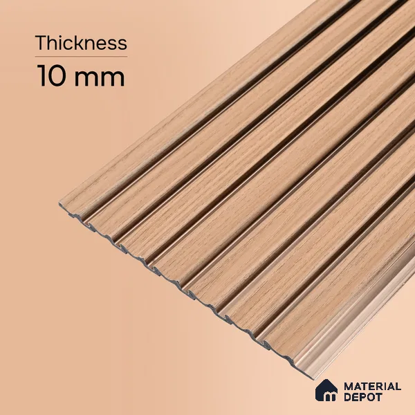 Wooden Look PN 07389 8 ft x 9.6 inch PVC Panel - 10 mm | Suitable for Living Room, Bedroom & Office | Width is Subjected to 5% Variation