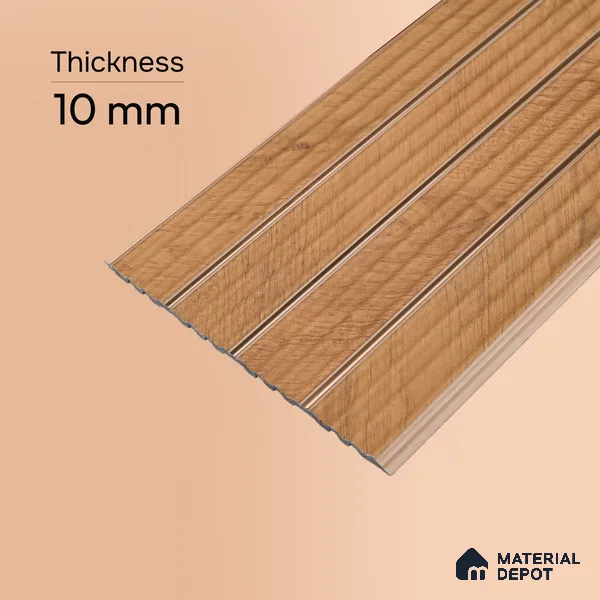 Wooden Look PN 07391 8 ft x 9.6 inch PVC Panel - 10 mm | Suitable for Living Room, Bedroom & Office | Width is Subjected to 5% Variation