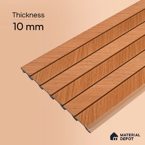 Wooden Look PN 07398 8 ft x 9.6 inch PVC Panel - 10 mm | Suitable for Living Room, Bedroom & Office | Width is Subjected to 5% Variation