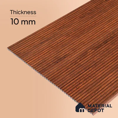 Wooden Look PN 07407 8 ft x 12 inch PVC Panel - 10 mm | Suitable for Living Room, Bedroom & Office | Width is Subjected to 5% Variation