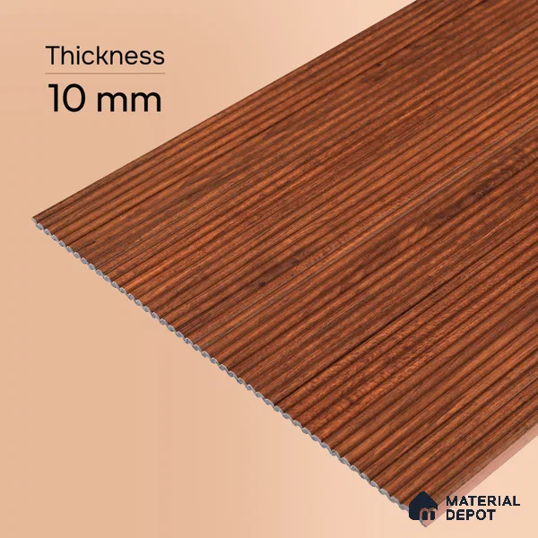 Wooden Look PN 07407 8 ft x 12 inch PVC Panel - 10 mm | Suitable for Living Room, Bedroom & Office | Width is Subjected to 5% Variation