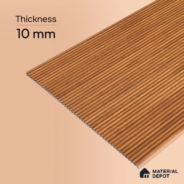 Wooden Look PN 07412 8 ft x 12 inch PVC Panel - 10 mm | Suitable for Living Room, Bedroom & Office | Width is Subjected to 5% Variation