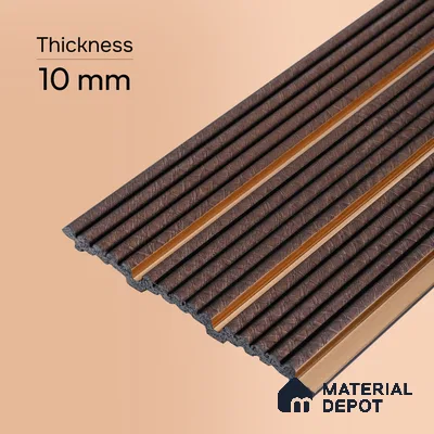 Cappucino Brown Patterned Look PN 07446 8 ft x 4.8 inch PVC Panel - 10 mm | Suitable for Living Room, Bedroom & Office | Width is Subjected to 5% Variation