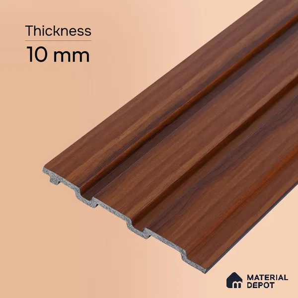 Wooden Look PN 07457 8 ft x 4.8 inch PVC Panel - 10 mm | Suitable for Living Room, Bedroom & Office | Width is Subjected to 5% Variation