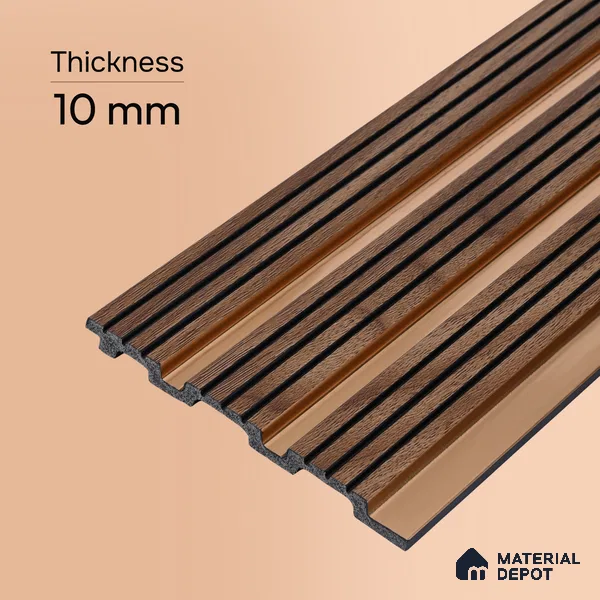 Wooden Look PN 07463 8 ft x 4.8 inch PVC Panel - 10 mm | Suitable for Living Room, Bedroom & Office | Width is Subjected to 5% Variation