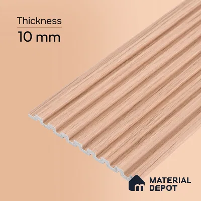 Wooden Look PN 07473 8 ft x 4.8 inch PVC Panel - 10 mm | Suitable for Living Room, Bedroom & Office | Width is Subjected to 5% Variation