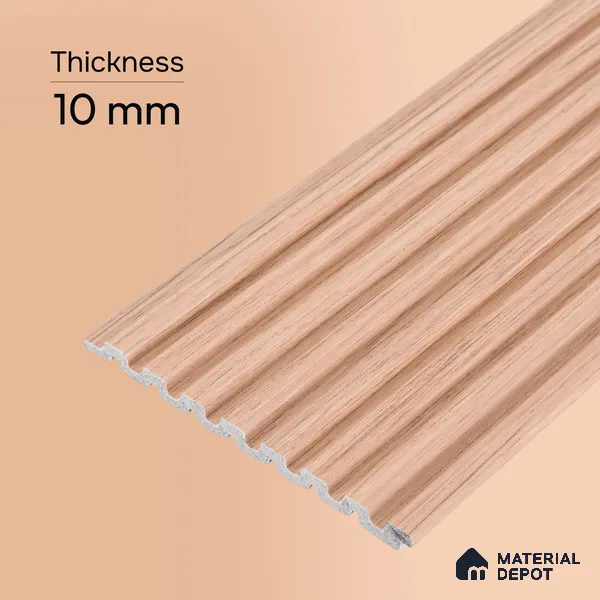 Wooden Look PN 07473 8 ft x 4.8 inch PVC Panel - 10 mm | Suitable for Living Room, Bedroom & Office | Width is Subjected to 5% Variation