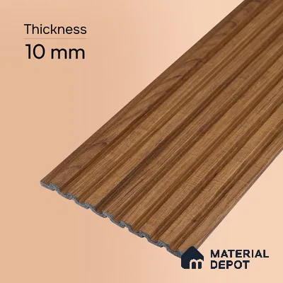 Wooden Look PN 07487 8 ft x 4.8 inch PVC Panel - 10 mm | Suitable for Living Room, Bedroom & Office | Width is Subjected to 5% Variation