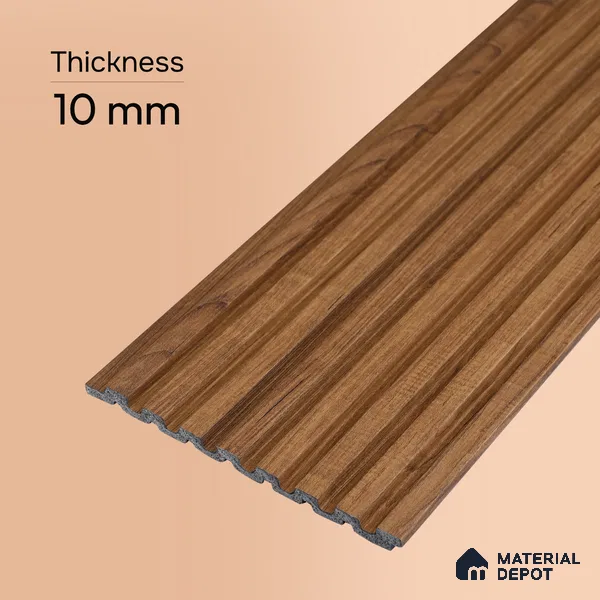 Wooden Look PN 07487 8 ft x 4.8 inch PVC Panel - 10 mm | Suitable for Living Room, Bedroom & Office | Width is Subjected to 5% Variation