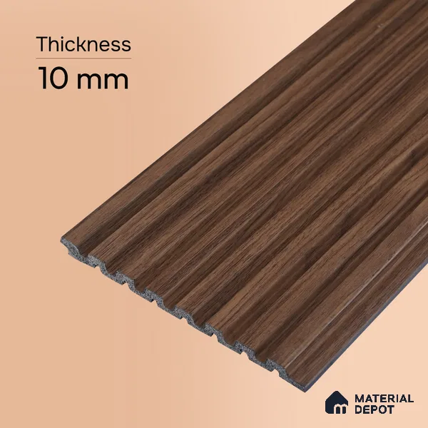 Wooden Look PN 07488 8 ft x 4.8 inch PVC Panel - 10 mm | Suitable for Living Room, Bedroom & Office | Width is Subjected to 5% Variation