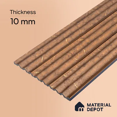 Wooden Look PN 07502 8 ft x 6 inch PVC Panel - 10 mm | Suitable for Living Room, Bedroom & Office | Width is Subjected to 5% Variation