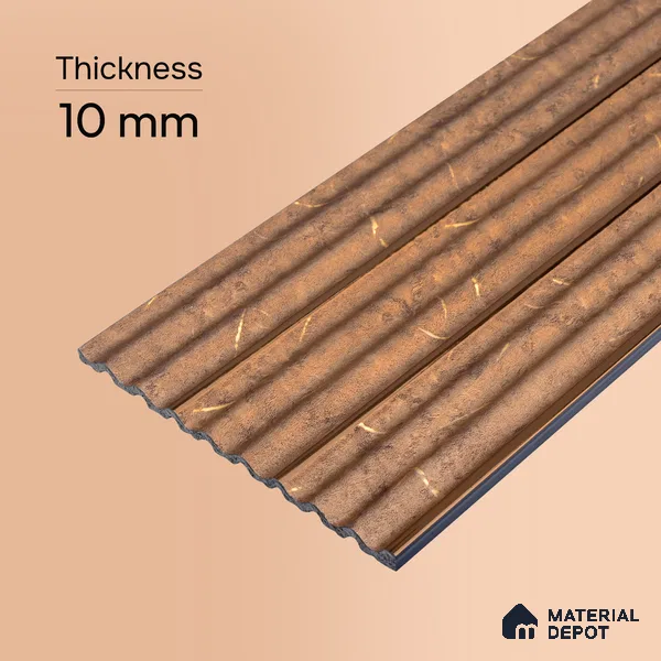 Wooden Look PN 07502 8 ft x 6 inch PVC Panel - 10 mm | Suitable for Living Room, Bedroom & Office | Width is Subjected to 5% Variation