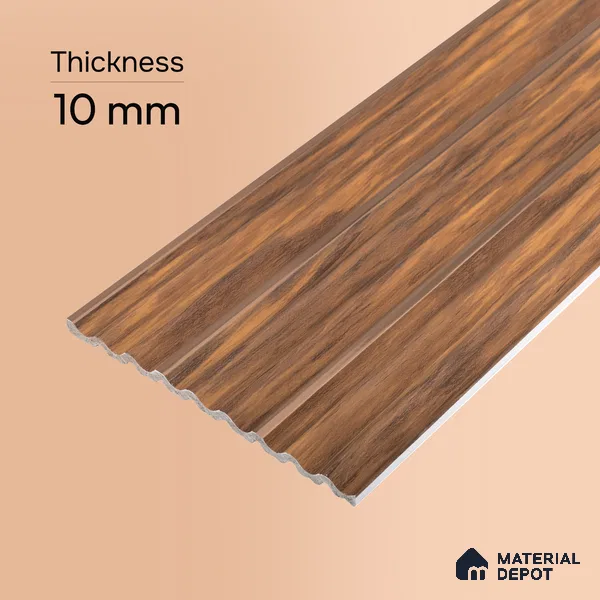 Wooden Look PN 07504 8 ft x 6 inch PVC Panel - 10 mm | Suitable for Living Room, Bedroom & Office | Width is Subjected to 5% Variation