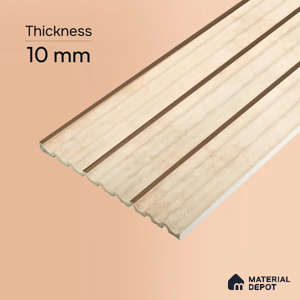 Wooden Look PN 07506 8 ft x 6 inch PVC Panel - 10 mm | Suitable for Living Room, Bedroom & Office | Width is Subjected to 5% Variation