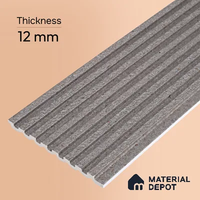 Cloud Grey Stone Look PN 07594 9.5 ft x 4.9 inch Charcoal Panel - 12 mm | Suitable for Feature Wall, TV Unit & Living Room | Width is Subjected to 5% Variation