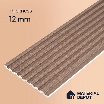 Mocha Brown Stone Look PN 07596 9.5 ft x 4.9 inch Charcoal Panel - 12 mm | Suitable for Feature Wall, TV Unit & Living Room | Width is Subjected to 5% Variation