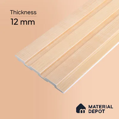 Wooden Look PN 07702 9.1 ft x 4.9 inch Charcoal Panel - 12 mm | Suitable for Living Room, Bedroom & TV Cabinet | Width is Subjected to 5% Variation