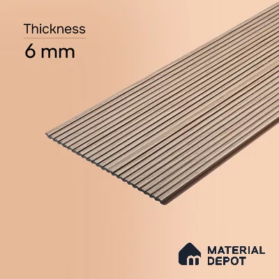 Wooden Look PN 00532 8 ft x 6.2 inch Charcoal Panel - 6 mm | Suitable for Feature Wall, TV Unit & Living Room | Width is Subjected to 5% Variation