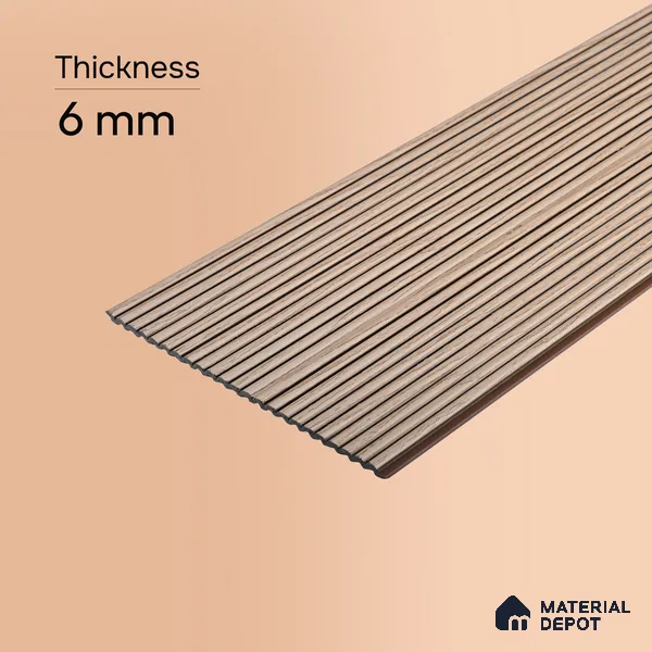 Wooden Look PN 00532 8 ft x 6.2 inch Charcoal Panel - 6 mm | Suitable for Feature Wall, TV Unit & Living Room | Width is Subjected to 5% Variation