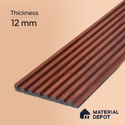 Wooden Look PN 06813 9.2 ft x 4.8 inch Charcoal Panel - 12 mm | Suitable for Living Room, Bedroom & TV Cabinet | Width is Subjected to 5% Variation