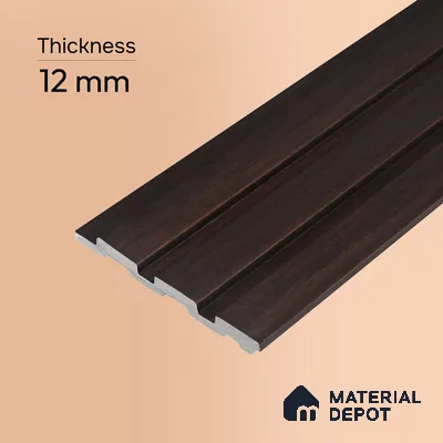 Wooden Look PN 06837 9.2 ft x 4.9 inch Charcoal Panel - 12 mm | Suitable for Living Room, Bedroom & TV Cabinet | Width is Subjected to 5% Variation