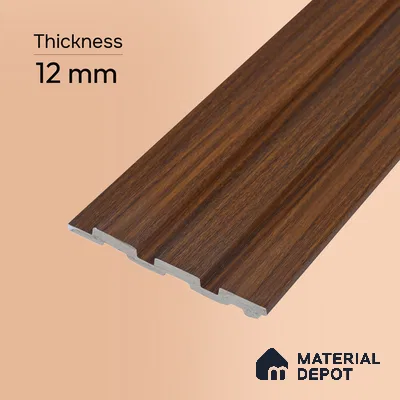 Wooden Look PN 06838 9.2 ft x 4.9 inch Charcoal Panel - 12 mm | Suitable for Living Room, Bedroom & TV Cabinet | Width is Subjected to 5% Variation