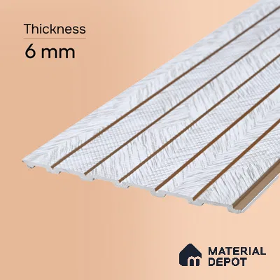 Dove Grey Patterned Look PN 07047 9.5 ft x 7.8 inch Charcoal Panel - 6 mm | Suitable for Feature Wall, TV Unit & Living Room | Width is Subjected to 5% Variation