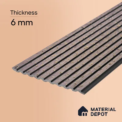 Mocha Brown Marble Look PN 07115 9.5 ft x 6 inch Charcoal Panel - 6 mm | Suitable for Feature Wall, TV Unit & Living Room | Width is Subjected to 5% Variation