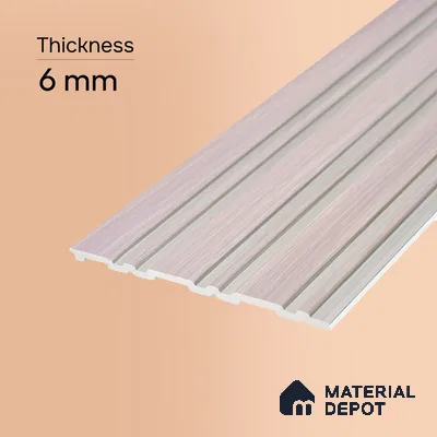 Mist Grey Stone Look PN 07124 9.5 ft x 6 inch Charcoal Panel - 6 mm | Suitable for Feature Wall, TV Unit & Living Room | Width is Subjected to 5% Variation