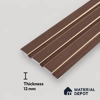 Wooden Look PN 06830 9.2 ft x 4.9 inch Charcoal Panel - 12 mm | Suitable for Living Room, Bedroom & TV Cabinet | Width is Subjected to 5% Variation