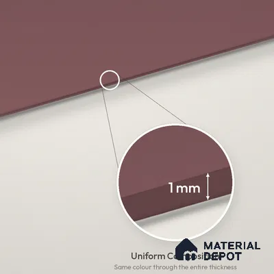 Cappucino Brown Solid Colors Look LM 26019 8 ft x 4 ft Matte Finish ASA Laminate - 1 mm
