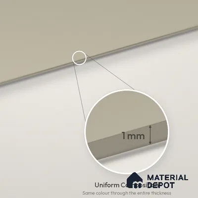 Cappuccino Beige Solid Colors Look LM 26020 8 ft x 4 ft Matte Finish ASA Laminate - 1 mm