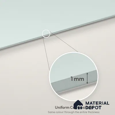 Seafoam Green Solid Colors Look LM 26046 8 ft x 4 ft Matte Finish ASA Laminate - 1 mm