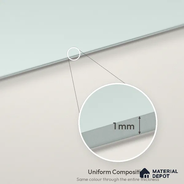 Seafoam Green Solid Colors Look LM 26046 8 ft x 4 ft Matte Finish ASA Laminate - 1 mm