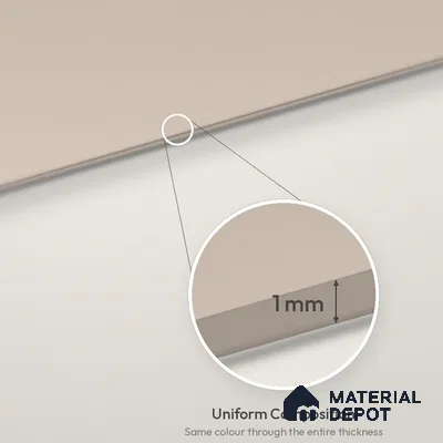 Cappuccino Beige Solid Colors Look LM 26048 8 ft x 4 ft Matte Finish ASA Laminate - 1 mm