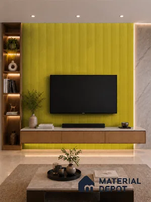 Oro 10 ft x 0.85 ft (3060x260 mm) Prism Design Interior & Exterior Wall & Ceiling Panel - 21 mm | Suitable for Balcony, Facade & Open Area | Width is Subjected to 5% Variation